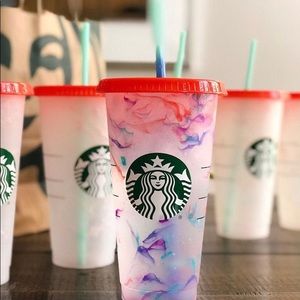 Starbucks 2021 marble cold color changing cup